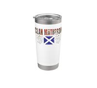 Clan Matheson Tartan Scottish Family Name Scotland Pride Vaso térmico de acero inoxidable de doble pared