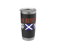 Clan Matheson Tartan Scottish Family Name Scotland Pride Vaso térmico de acero inoxidable de doble pared