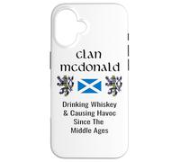 Clan Mcdonald Tartan Scottish Apellido Scotland Pride Carcasa para iPhone 16