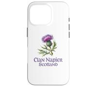 Clan Napier Escocia Acuarela Cardo Carcasa para iPhone 16 Pro