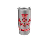 Clan Rose Tartan Scottish Family Name Scotland Pride Vaso térmico de acero inoxidable de doble pared