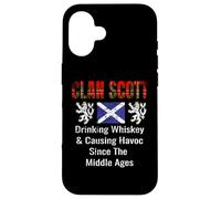 Clan Scott Tartan Apellido escocés Orgullo de Escocia Carcasa para iPhone 16