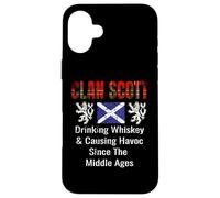 Clan Scott Tartan Apellido escocés Orgullo de Escocia Carcasa para iPhone 16 Plus