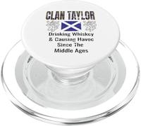 Clan Taylor Tartan Nombre de Familia escocés Orgullo de PopSockets PopGrip para MagSafe