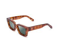 CLANDESTINE - Gafas de Sol Unisex - Colección Model - Modelo Nesso - Montura de Acetato Color Carey - Lentes de Nylon Polarizado de Color Verde Oscuro - Protección UV 400
