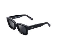 CLANDESTINE - Gafas de Sol Unisex - Colección Model - Modelo Nesso - Montura de Acetato Color Negro Brillo - Lentes de Nylon Polarizado de Color Negro - Protección UV 400