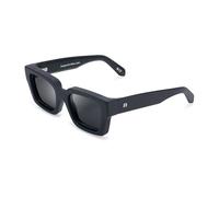 CLANDESTINE - Gafas de Sol Unisex - Colección Model - Modelo Nesso - Montura de Acetato Color Negro Mate - Lentes de Nylon Polarizado de Color Negro - Protección UV 400