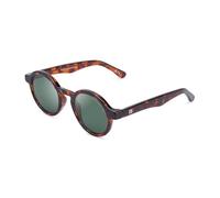 CLANDESTINE - Gafas de Sol Unisex - Modelo Bellagio - Montura de Acetato Color Habana - Cristal de Nylon Polarizado de Color Verde Oscuro - Protección UV 400