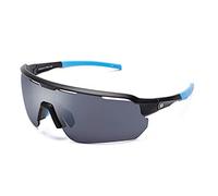 CLANDESTINE - Gafas de Sol Unisex - Modelo Epic - Color Negro y Azul - Lentes de Policarbonato de Color Negro con Filtro HD - Protección UV 400-147 x 44 mm