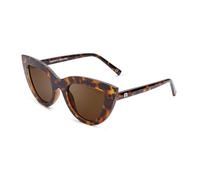 CLANDESTINE - Gafas de Sol Unisex - Modelo Gatto - Color Habana - Cristal Polarizado Antirreflejante de Color Marrón - Estilo de Ojo de Gato - 149 mm x 52 mm
