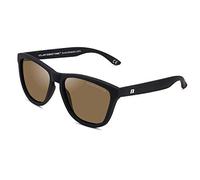 CLANDESTINE - Gafas de Sol Unisex - Modelo Model - Color Marrón y Negro - Cristales de Nylon de Color Chocolate con Filtro HD - Protección UV 400-140 x 50 mm