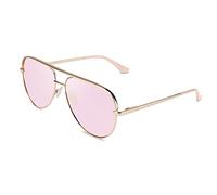 CLANDESTINE - Gafas de Sol Unisex - Modelo Panorama 0 - Lentes de Nylon HD y Montura de Acero Inoxidable - Gold Rose by Elsa Pataky - Talla Única - 144 mm x 51 mm