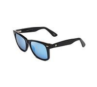 Clandestine - Gafas de Sol Unisex - Modelo Soho - Color Negro - Cristal Polarizado y Antirreflejante de Color Azul - Montura de Pasta - 142 mm x 50 mm