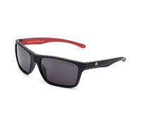 CLANDESTINE - Gafas de Sol Unisex - Modelo Square - Color Negro y Rojo Mate - Cristales de Nylon de Color Negro con Filtro HD - Protección UV 400-146 x 45 mm