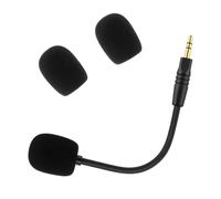 CLANMOU Micrófono de juego de repuesto compatible con auriculares Havit H2002D, micrófono de juego transparente desmontable con cancelación de ruido con 2 fundas de espuma