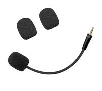 CLANMOU Micrófono de juego de repuesto para auriculares Razer Barracuda X Game y Razer Electra V2, micrófono desmontable de 3.5 mm con cancelación de ruido con espuma
