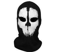 Claofoc Máscara de Fantasma, Disfraz de Call of Duty, Máscara de Cráneo y Esqueleto, Resistente al Viento para Halloween