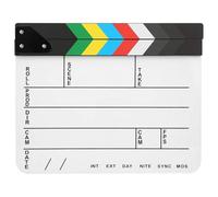 Clapper Board - Claqueta acrílica de 30 x 25 cm, para director profesional, herramienta de fotografía, equipo de filmación, imán integrado para hacer películas