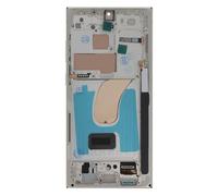 Clappio Bloque Completo para Samsung Galaxy S23 Ultra Pantalla OLED, Beis