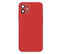 Clappio Chasis completo para iPhone 12 Marco central y ventana trasera, Rojo