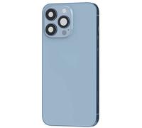 Clappio Chasis para iPhone 13 Pro Max Cristal trasero, Azul claro