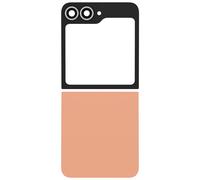 Clappio Kit Cristal Trasero Superior e Inferior para Galaxy Z Flip 6, Naranja