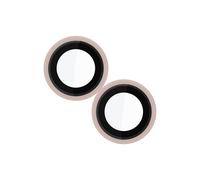 Clappio Lente cristal de cámara para iPhone 13 / 13 Mini Compatible, Rosa