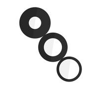 Clappio Objetivo de cámara trasera para iPhone 15 Pro, 100% compatible,