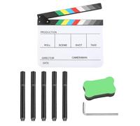 Claqueta Cine,30 x 25 cm Película Acrílica,Regalos Cinefilos,Tablero Aplausos Película,Tablero Claqueta,para Filmación de Películas Videos