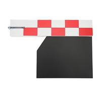 Claqueta de Cine de Tabla de Densidad, 25x18cm, Color Rojo - Sonido Nítido con Iman Integrado, para Producción Audiovisual y Fotografía (Día)