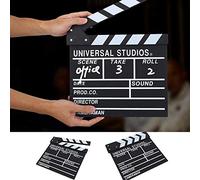 Claqueta de escena de película, claqueta de escena de director de madera profesional, claqueta de claqueta de película de televisión, accesorio de corte para filmación de películas, para accesorios