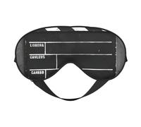 Claqueta de película clásica con impresión negra para viajes al aire libre, elegante, antifaz ajustable para dormir, acampar, meditación, relajación