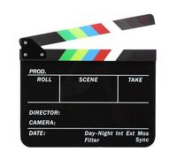 Claqueta para uso en video y aula, 10 x 12 pulgadas, ligera, fácil de limpiar, equipo de fabricación de películas