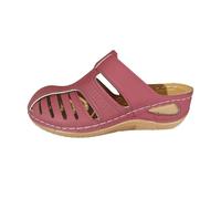 Claquette Femme Cómodo Orthopédique, Sandalias Mujer Verano Cuentos, Desnudo Pies Punta Redonda Cerrado Claquetas Transpirable Casual Claquette Antideslizante Plataforma Sandale Grande Talla Ligero 36