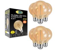 CLAR- Bombilla Decorativa Vintage, Bombillas Decorativas E27 (4W Pack 6)
