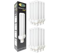 CLAR - Bombilla Fluorescente Gemini D 26W 6500K G24d-3 Luz Blanca Fría CFL Profesional Tubo Compacto 2 Pines Alto Flujo Reemplazo Técnico Iluminación Interior Industrial Oficina Cocina Taller