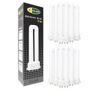 CLAR - Bombilla Fluorescente Gemini S/E 7W 4000K 2G7 Luz Blanca Neutra Lámpara Vertical Compacta CFL Bajo Consumo Iluminación Técnica Profesional Reemplazo Interior Oficina Cocina Escritorio Taller