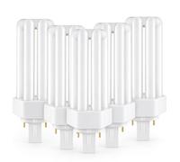 CLAR - Bombilla Fluorescente Gemini T 18W 4000K G24d-2 Luz Blanca Neutra CFL Profesional Tubo Compacto Alto Flujo 2 Pines Reemplazo Iluminación Técnica Cocina Oficina Taller Precisa