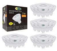 CLAR - Bombilla LED 12V, GU5.3, MR16, Dicroica 12V, Pack 20