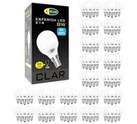 CLAR - Bombilla LED E14 8W 4000K, Luz Neutra, Casquillo Fino, Alta Eficiencia, Pack de 100