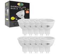 CLAR - Bombilla LED GU5.3, GU5.3 LED, MR16 LED, 3,5W Blanco Cálido 3000ºK (Pack 10)