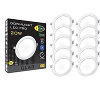 CLAR - Downlight LED Techo Empotrable, Focos Interior, 220mm, 20W 6000ºK (Pack 10)