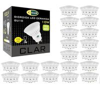 CLAR - GU10 4000K, GU10 LED, Bombilla LED GU10, Ojos de Buey, 10W, Ojo Buey LED (Pack 100)