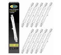 CLAR - Halógena Lineal 160W 78mm 230V CL, Bombillas Halogenas, Focos Halógenos, Bombilla Halógena R7S (Pack 10)