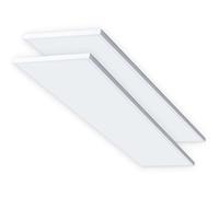 CLAR - Panel LED 120x30 Empotrable 40W, Driver Lifud 3 Años de Garantía, Pantalla LED 4000 Lúmenes, Panel LED Cocina,Blanco Cálido 3000ºK (Pack 2)