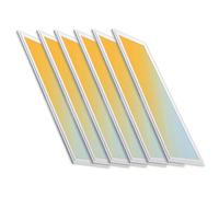 CLAR - Panel LED 120x30 Empotrable 42W, Pantalla LED, Luz Cocina, Placa LED 120x30, CCT (Selector de Color Blanco Calido, Neutro y Frio), Driver PHILIPS (Pack 6)