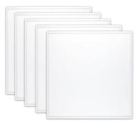 CLAR - Panel LED de 60 x 60 cm con controlador Philips, losa luminosa 40 W, blanco frío, 6000 ºK, 5 años de garantía (paquete de 5)