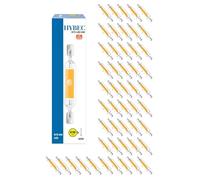 CLAR - R7S LED 78mm, Lampara Lineal LED, Bombilla LED Alargada, 6W 3000ºK (Pack 50)