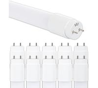 CLAR - Tubo Fluorescente LED 60 cm T8 10W, Blanco Frío 6500ºk (Pack 10)