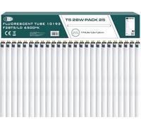 CLAR - Tubos Fluorescentes 120 cm, Tubos Fluorescente, Bombilla Fluorescente, Tubos Miniatura, Bombilla T5, 114,9 x 1,6 cm (28W 6500K T5, Pack 25)